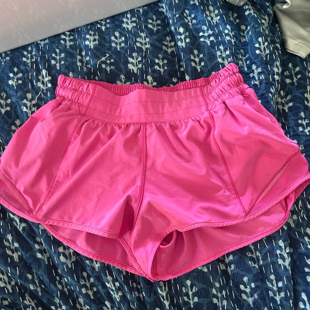 Sonic Pink Hotty Hot Lululemon Shorts 2.5in